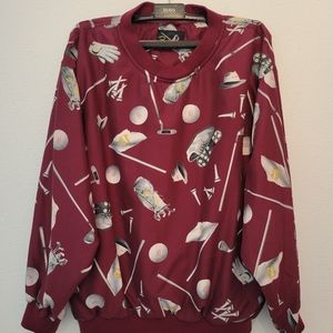 Vintage 80s Pin High golf mens sweatshirt M size